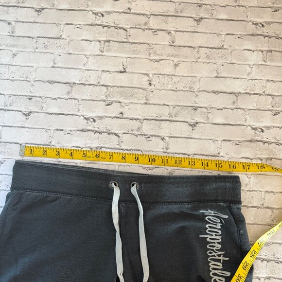 Aeropostale Womens Dark Gray Flared Drawstring Yoga Pants Size L - Picture 9 of 11